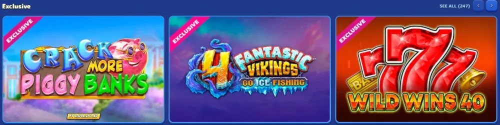 Επιλεγμένα παιχνίδια κουλοχέρηδων Pistolo αποκλειστικά με θέμα Crack More Piggy Banks.